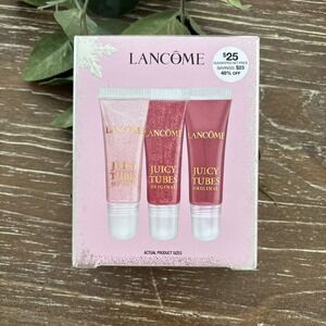 Lancome Juicy Tubes Original Lip Gloss Trio Gift Set #05 #08 # 07 NIB